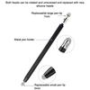 Mesh Fiber Capacitive Stylus Pen Double Nib Touch Screen Pens Drawing Pen For Universal Capacitive Screen Smart Phone Tablet