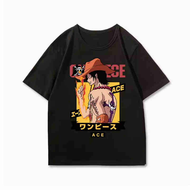 T Shirt for Men Anime Streetwear Graphic T-shirt Unisex Casual Cotton Short Sleeve Tops Man Clothing
