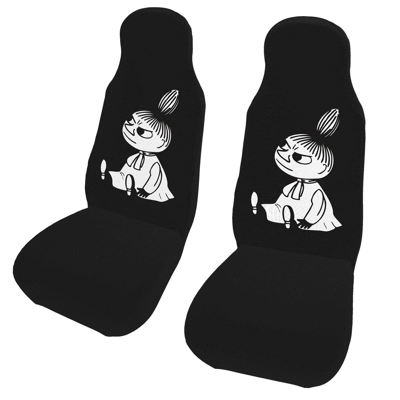 

Комплект автомобильных сидений Moomin для переднего легкого и обычного легкого автомобильного сиденья, чехол на заднее сиденье пассажирского автомобиля, 2, сиденья, автомобили, передний, чехол, чехол, чёрный