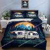 Outdoor camping enthusiasts Style Duvet Cover Pillow Case Bedding Set Quilt Cover Double Bed Home Textileextile Luxury Gift