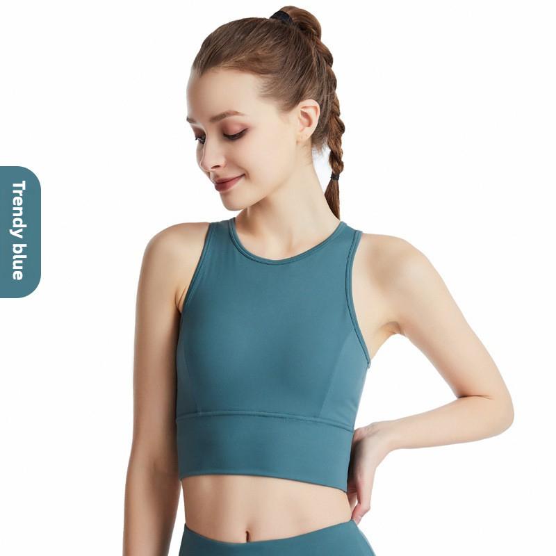 Women's sleeveless yoga exercise breathable top