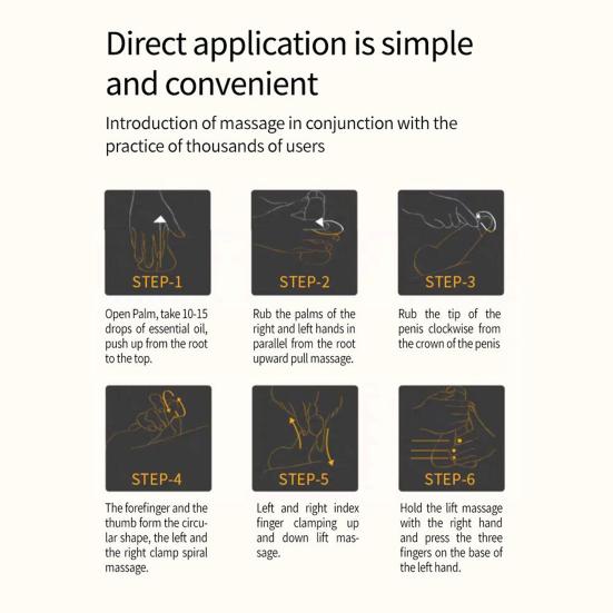 Yousheng 20ML Enlargement Essential Oil Mini Stimulation Free Lubricant Male Penis Enlargement Oil for Bedroom