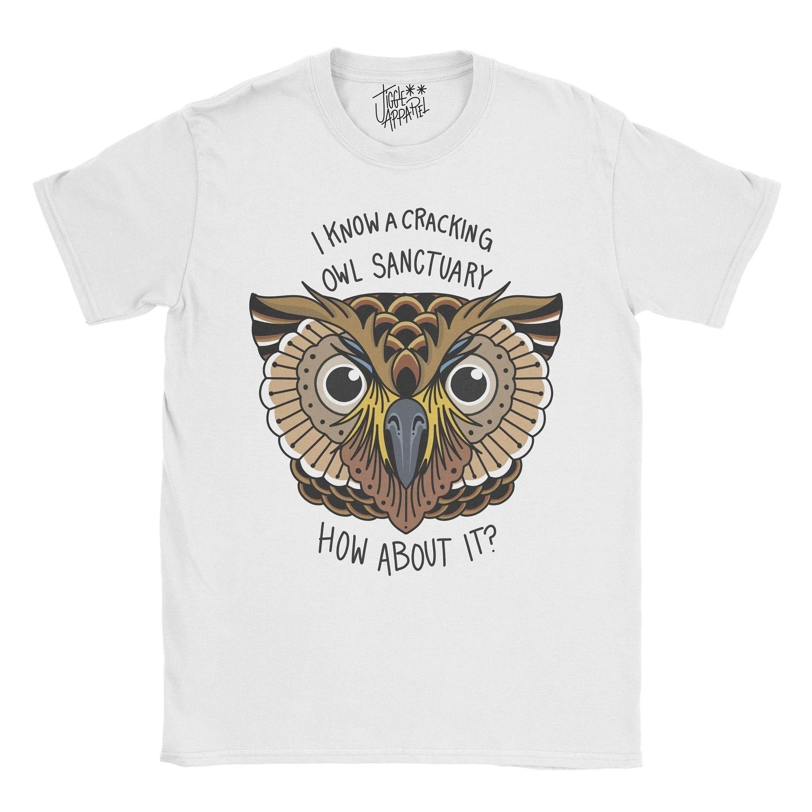 Alan Partridge - I know of a Cracking Owl Sanctuary Tattoo T shirt 4XL
