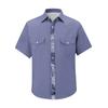 Men'S Fashionable Lapel And Shoulder Length Short Sleeved Casual Top
