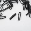100 Pieces Mini Plastic Carabiner Hooks Buckle Clips for Paracord Keychain Bag Strap Parts