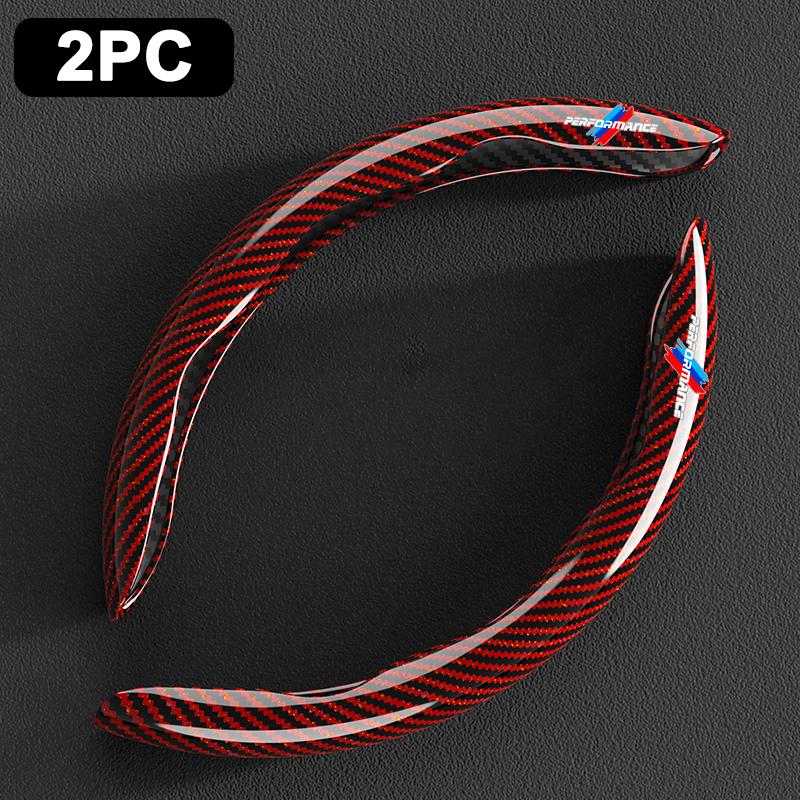 2pcs Carbon Fiber Car Non-Slip Steering Wheel Cover Accessories For BMW M Performance F20 F40 F22 F30 E90 F32 F06 F07 F46 E60 M5