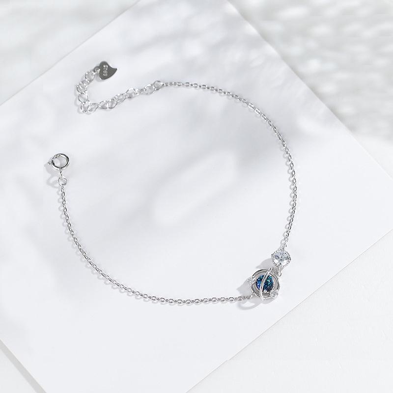 Dreamy Planet Women s S925 Sterling Silver Bracelet - Versatile, Fashionable, Light Luxury Design 925 Silver