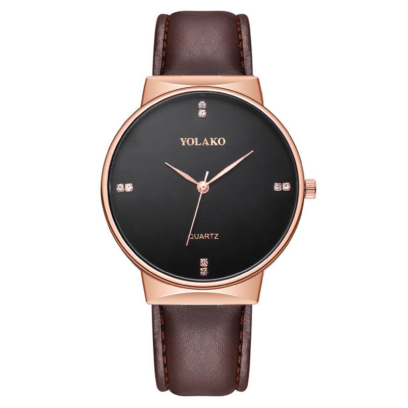 

Hot Sale Fashion Diamond-encrusted Men s Watch Men s Watch Belt Quartz Watch