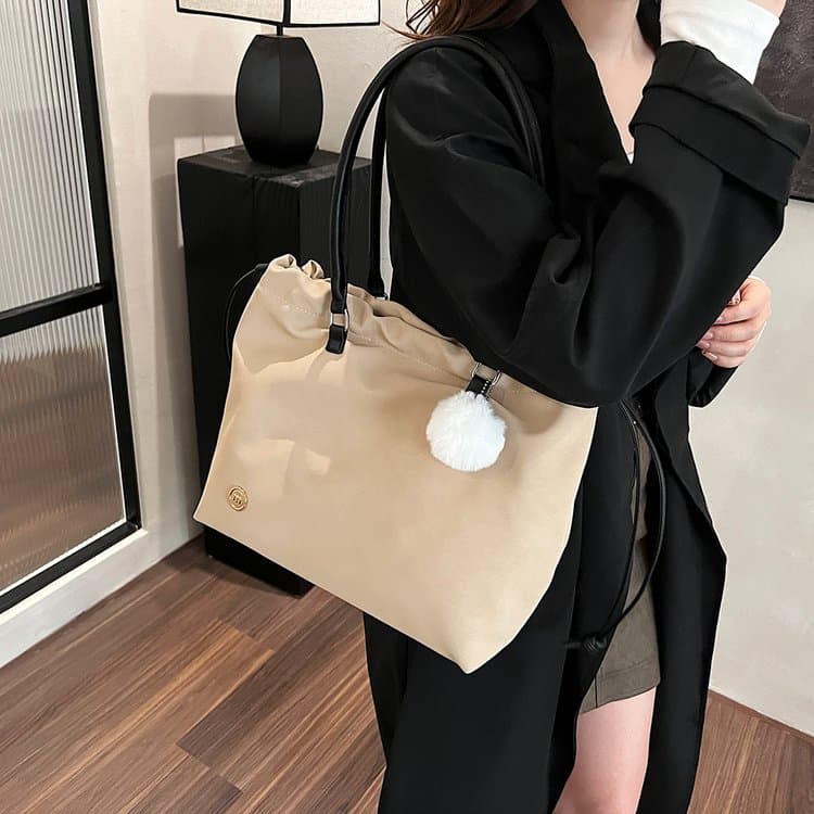 Korean College Style Commuter Student Shoulder Big Bag хаки
