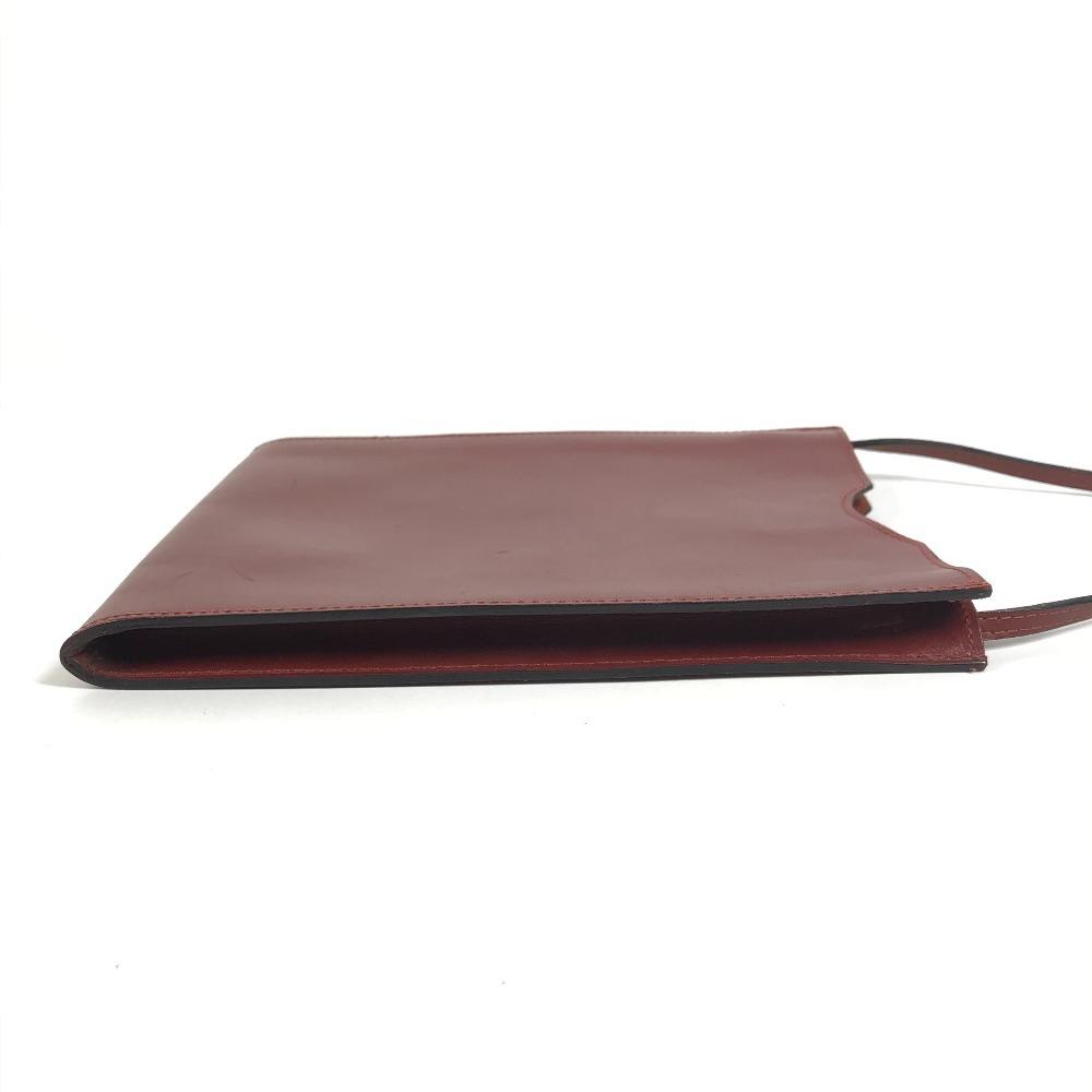 HERMES Onimetu Bag Crossbody Pochette Shoulder Bag Leather BrownBased