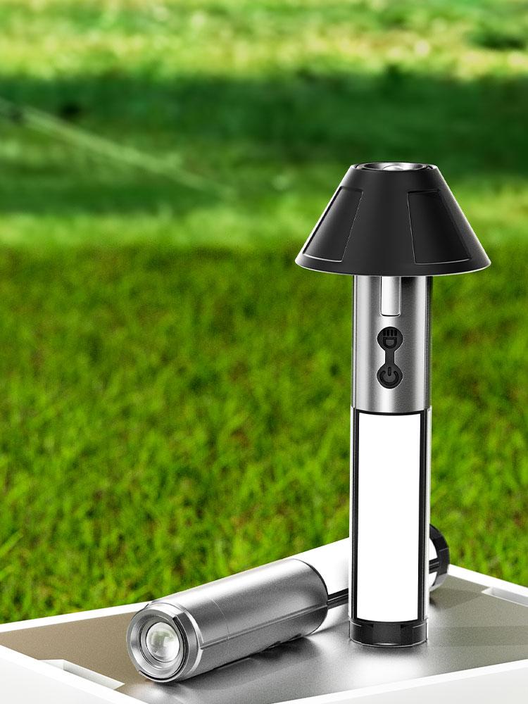 Portable Telescopic LED Flashlight Rechargeable Folding Searchlight for Outdoor Car Repair Camping Tent Lighting