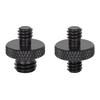 Double Headed Adapter Screw 1/4" Male To 1/4" or 3/8" Male Threaded Adaptor for Tripods Fill Light Stand Camera Cage