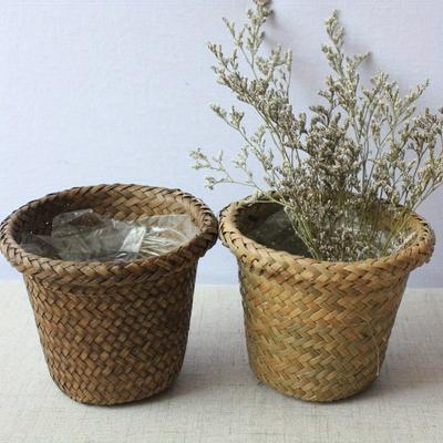 1 stuks Ronde Waterdichte Pot voor Balkontuinieren met Rustieke Stijl Meerdere Gebruiken Veelzijdige Stevige Plastic Pot voor Klimplanten