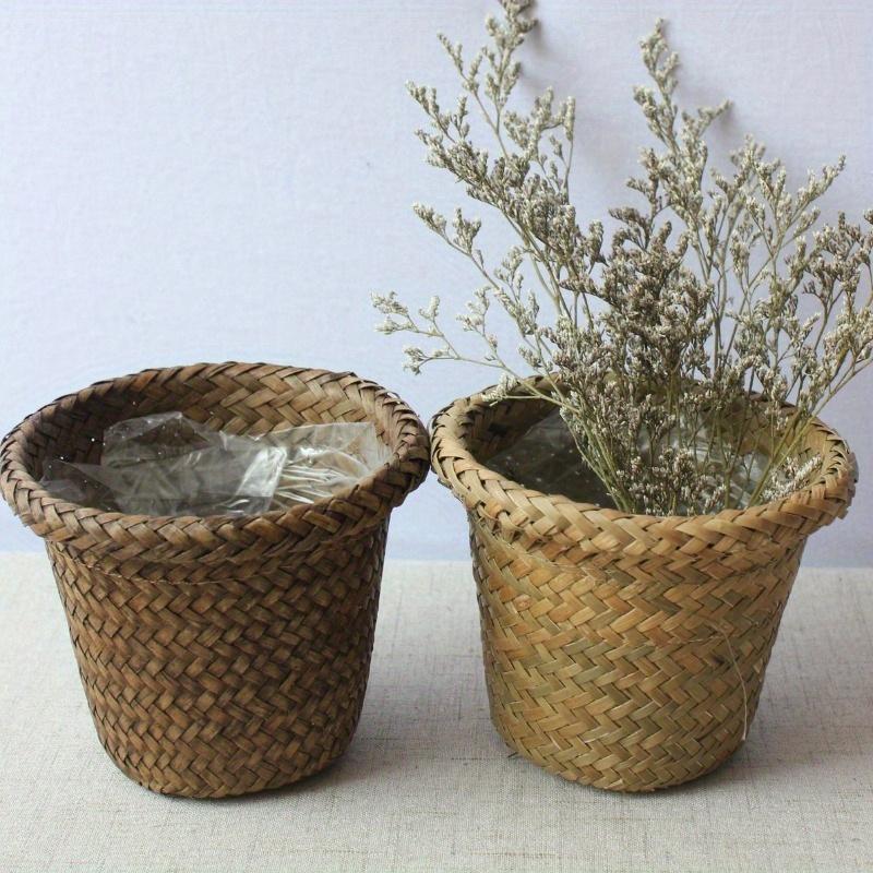 1Pc Round Waterproof Pot for Balcony Gardening with Rustic Style Multiple Uses Versatile Sturdy Plastic Pot for Climbing Plants