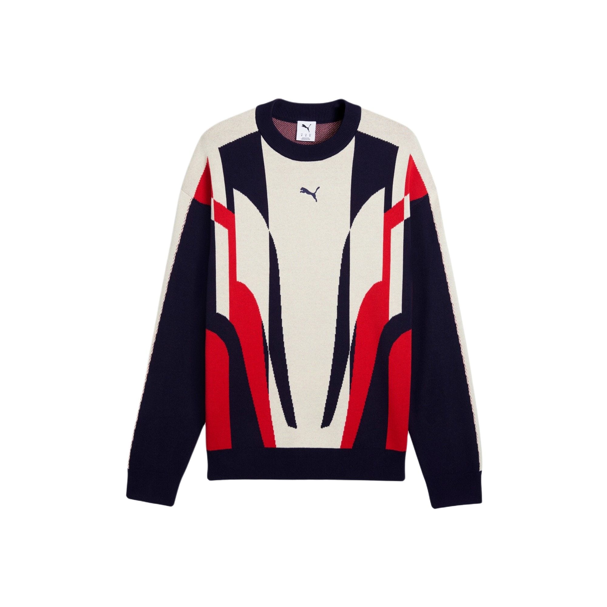 PUMA RELAXED T7 Вязаный свитер Унисекс 636881-16 L темно-синий