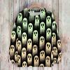 Women's Casual Long Sleeve Halloween Print Round Neck Knit Sweater Top