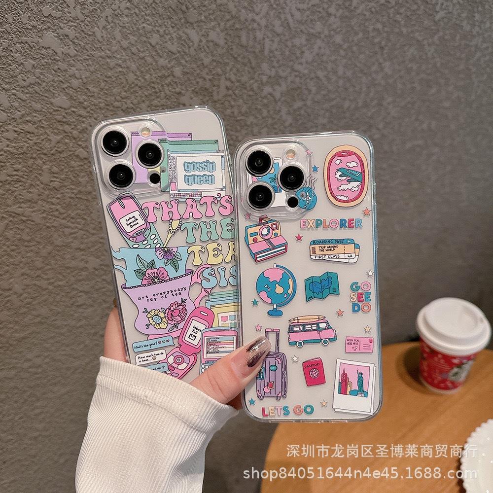 Game Console for Samsung S25Ultra Fine Hole S23ultra Transparent S24 Protective Case Note20 Soft A53