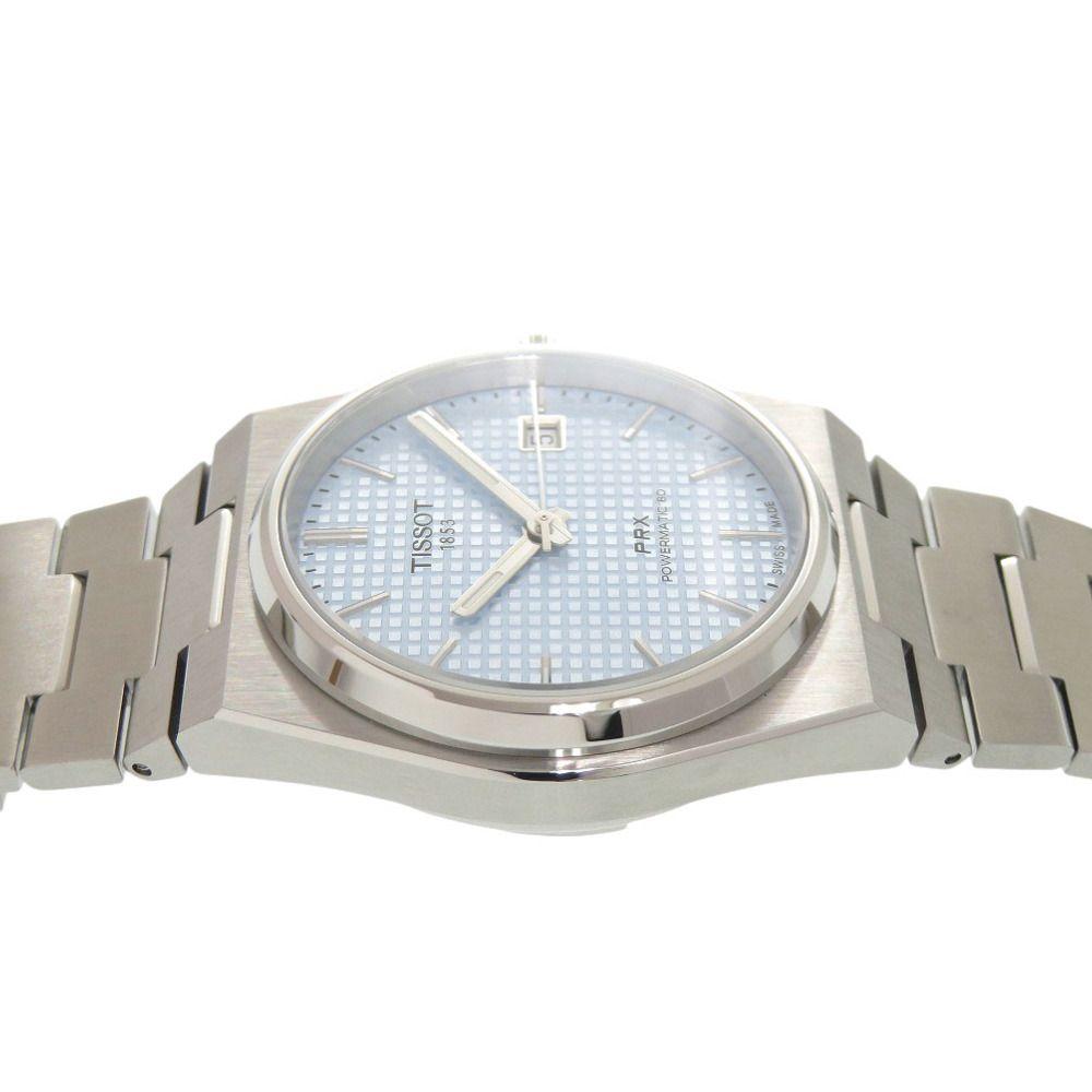 Used Like new Tissot PRX Powermatic 80 T137.407.11.351.00 SS Ice Blue Automatic Watch 1340 TISSOT