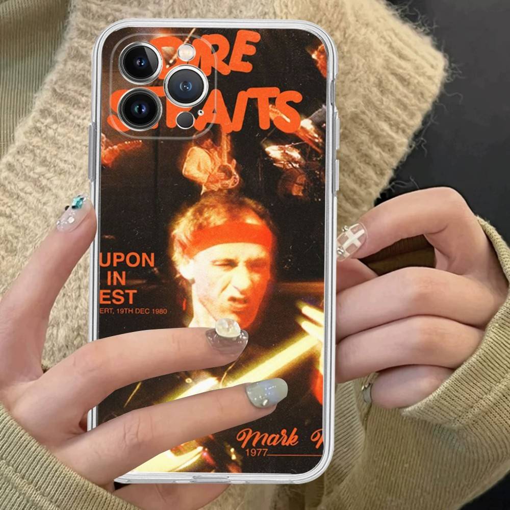 

Rock Band Dire Straits Transparent Phone Case For IPhone 17 Air 16 Pro Max 15 14 13 12 11Plus Shockproof Cover iPhone 13pro max