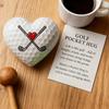 Heart Shaped Golf Pockets Hug Gift Motivational Golf Ball Heart Shaped Ball Encouragement Inspirational Quote Cards For Women