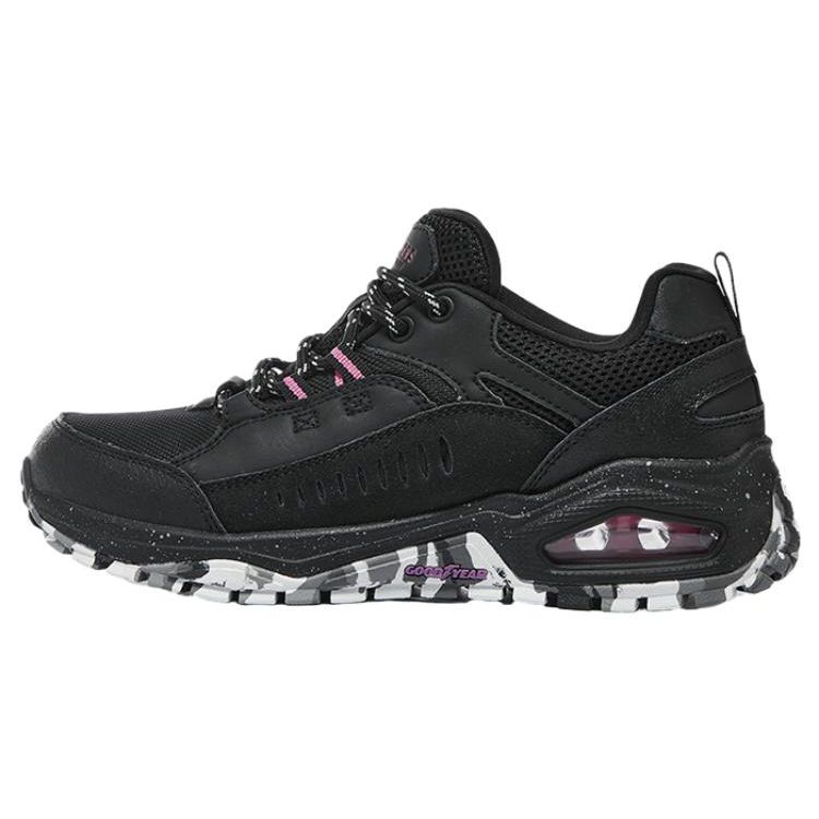 Skechers Uno Trail Cushioning Durable Low Top Running Shoes Women sneaker Black 177170C-BBK 35