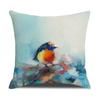 Watercolor Bird Cushion Cover Pillowcase Home Decor Office Sofa Pillowcase Home Decor Pillowcase
