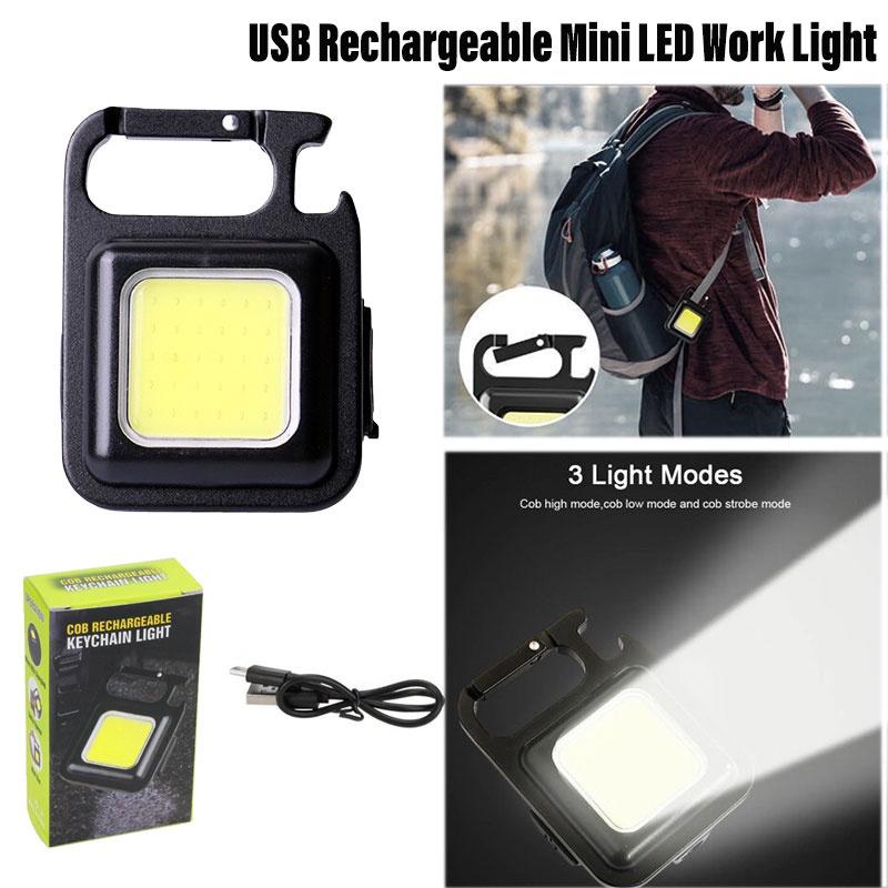 Compact Aluminum Alloy Flashlight Portable Keychain Light With Rechargeable Battery Super Bright Led Characters)