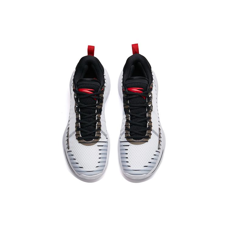 New Anta Alien 3 SE Wear Resistant Low Top Basketball Shoes Men's White Black 112231107-3