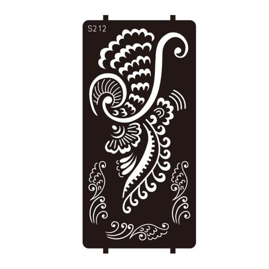 Yousheng Reusable Indian Henna Tattoo Stencils, Mehndi Hand Painting Templates, DIY Flower Pattern for Body Art, Festival Makeup