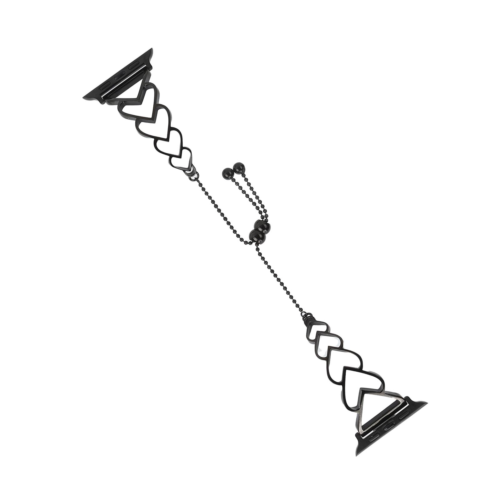 

Replacement Wristband Hollow Heart Shaped Stainless Steel Bracelet Bands for IOS Watch42 44mm