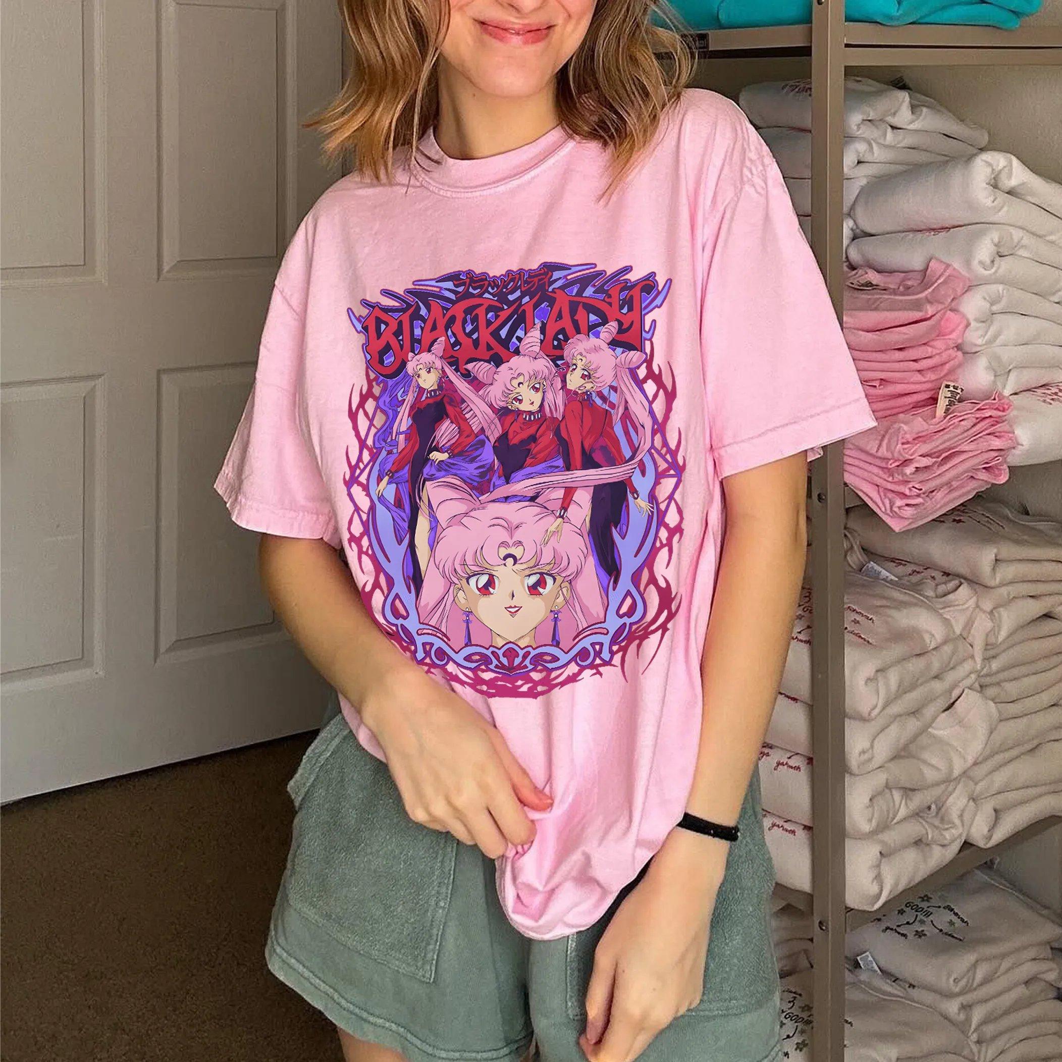 

Summer 2026 Sailor Moon Inner Solar System Warrior Assembly Retro Street Trend 100 Cotton Print Loose Tshirt Boygirl Top 4XL