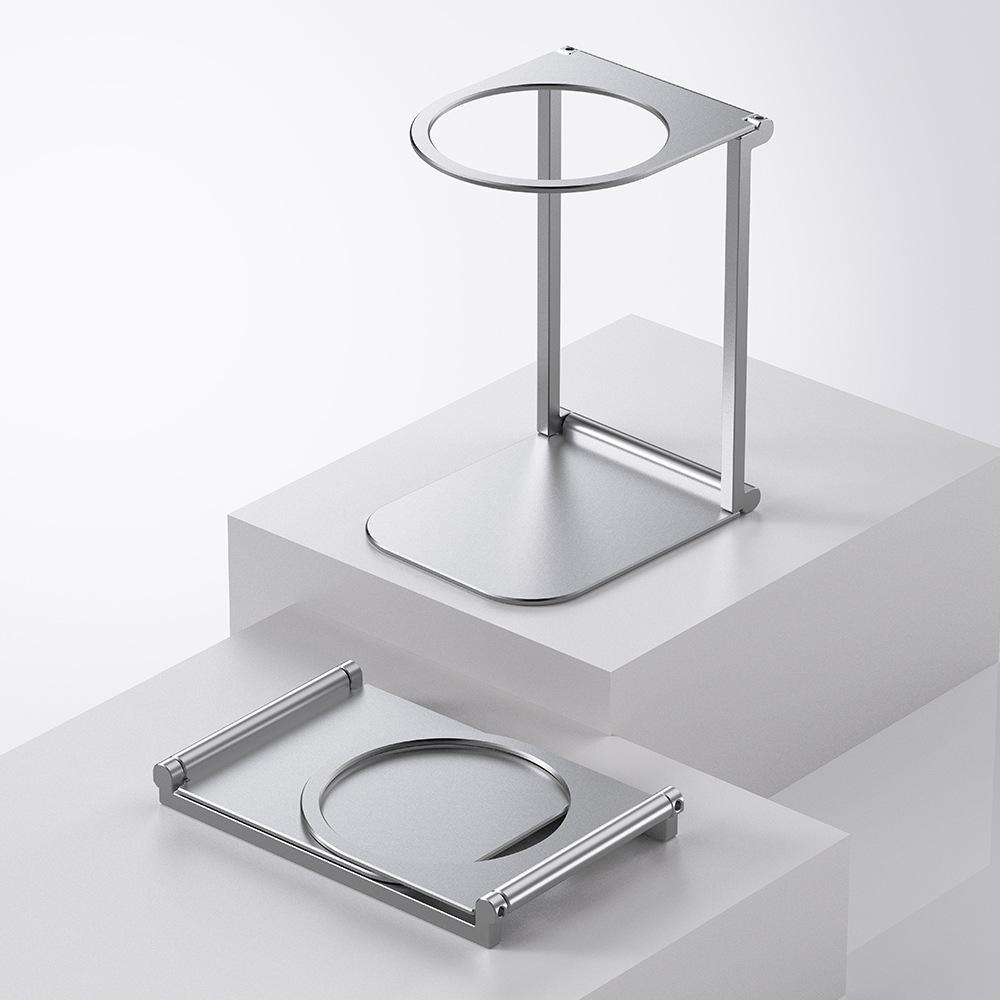 Suporte Dobrável de Liga de Alumínio para Cafeteira - Portátil, Leve, Rack Multimodelo para Exterior