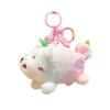 Creative Combined Mango Dog Cartoon Plush Pendant Keychain Doll With Bell A