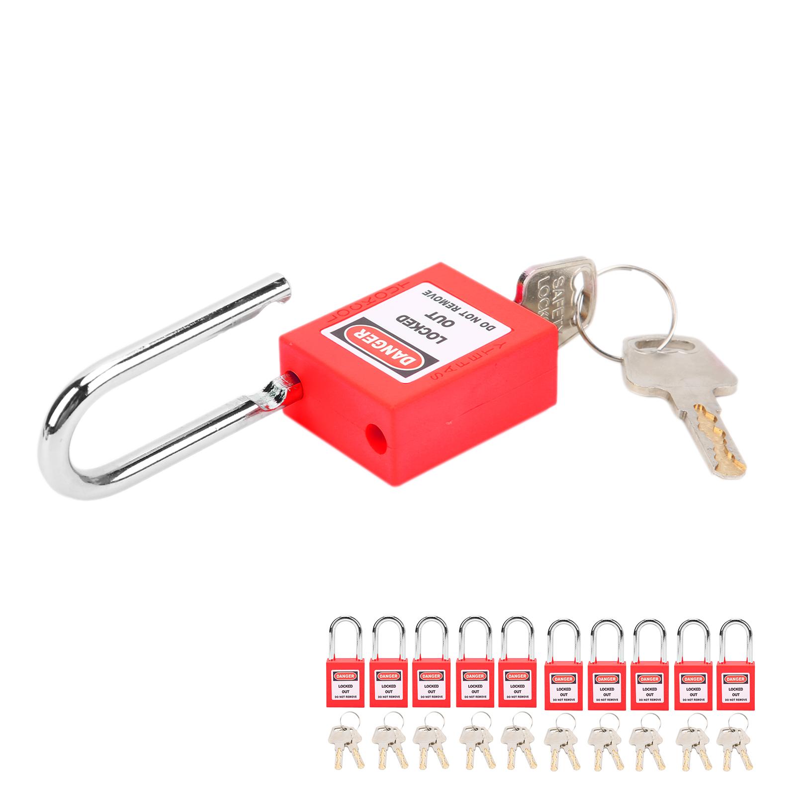10 Sets 38mm Lockout Lock Nylon Industrial Engineering Insulation for Chemical Power