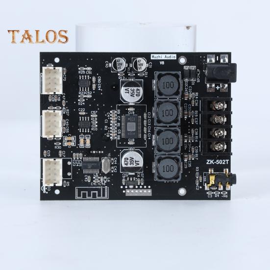 Audio Amplifier Board Module with Bass And Treble Adjustment ZK-502T Pre-Amplifier Board for Stereo Systems 50W*2 High-Fidelity Sound Overheating