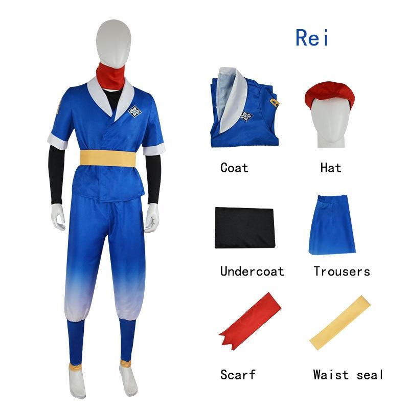 Rei Akari Legendsarceus Cospaly Costume Full Set Game Party Halloween