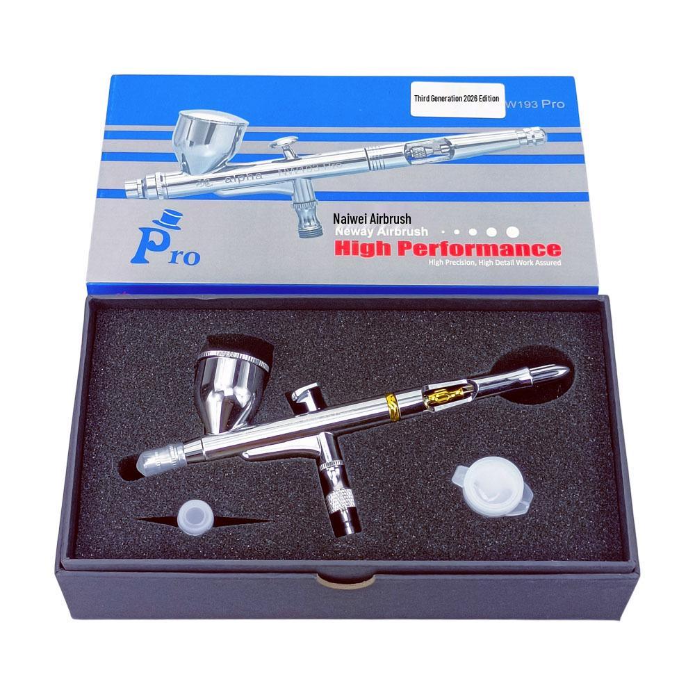 Model NW193 Third Gen 2026 Double-Action Airbrush 0.3mm Anti-Clog Spray Tool