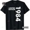 Pattern Birthday Gift Short Sleeved T-shirt Born In 1984, 41th Birthday Summer T-shirt, Casual Fashion Retro Harajuku T-shirt