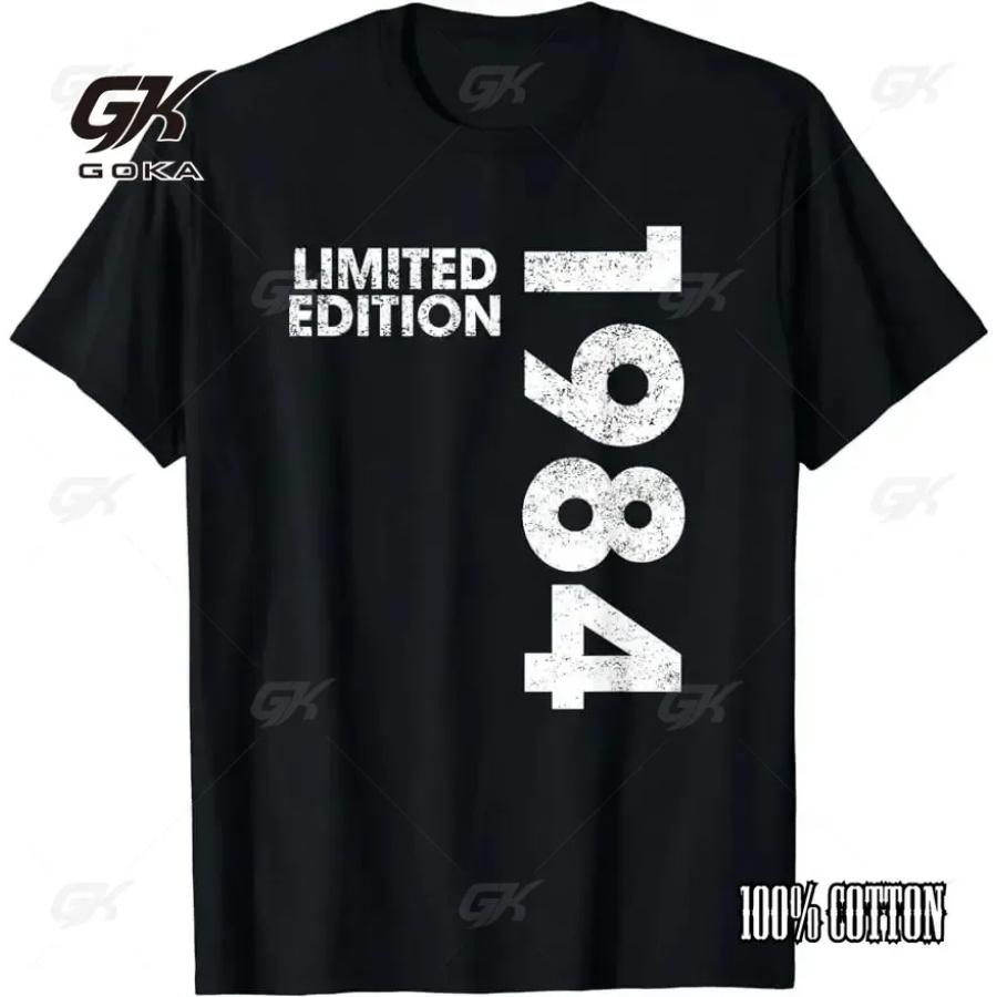 

Узор Подарок на день рождения Футболка с коротким рукавом Рожден в 1984 году, 41-й день рождения Летняя футболка, Повседневная мода Ретро Харадзюку футболка XXXXXL разноцветный