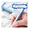 5-Piece 0.5mm Ballpoint Pen Set with Rubber Grip - Smooth Writing for Office/Study, Comfortable Grip Design, Practical Set, Simple & Stylish, Perfect