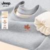 JEEP SPIRIT Men's Fleece Lined Round Neck Sweatshirt