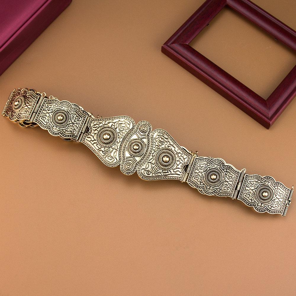 

Винтажный славянский кавказский женский пояс для платья рельефный узор заклепки украшение металлический пояс на талию цепочка регулируемая длина античный бронзовый