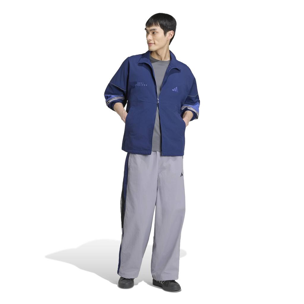 Adidas Brand Love Woven Jacket for Dark Indigo Size 4L Men, TJ610, Blue/Dual (KV5889),