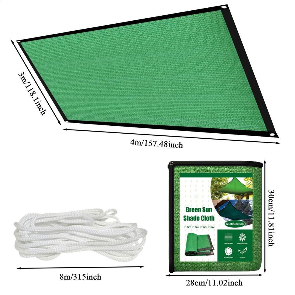 

Сверхпрочный толстый водонепроницаемый брезент дождевой чехол ветрозащитный и снегозащитный подходит для террасы растения курятник сад крыльцо зелёный