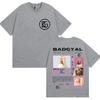 Rapper Bad Gyal Album Tour T-shirt Unisex's and Women's Summer Cotton Y2K Clothing Breathable Hip Hop Round Neck Short Sleeve Top
