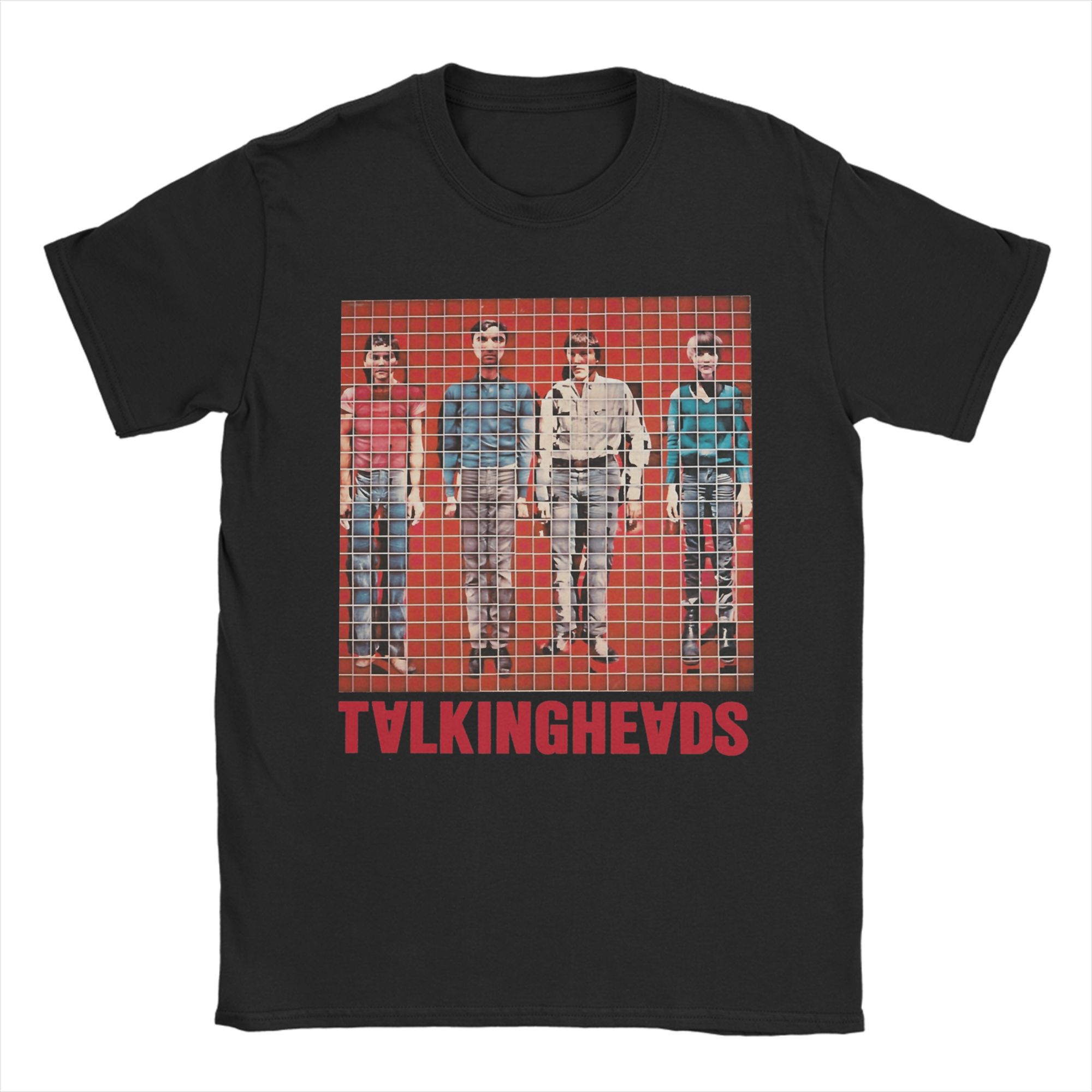 Men Women Talking Heads Rock Band T Shirt Pure Cotton New Arrival Tee Shirts Clothing Outfits S