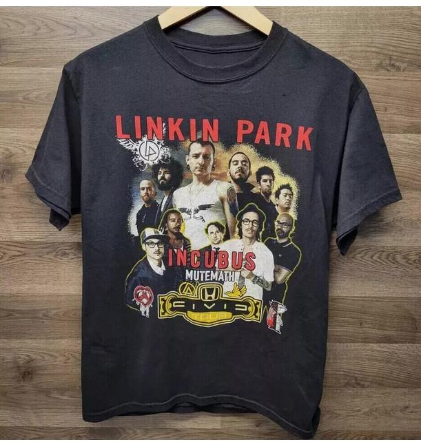 

Винтажная футболка Linkin Park Incubus Civic Tour 2012 Группа s, Размеры от S до 5XL Унисекс Футболка S