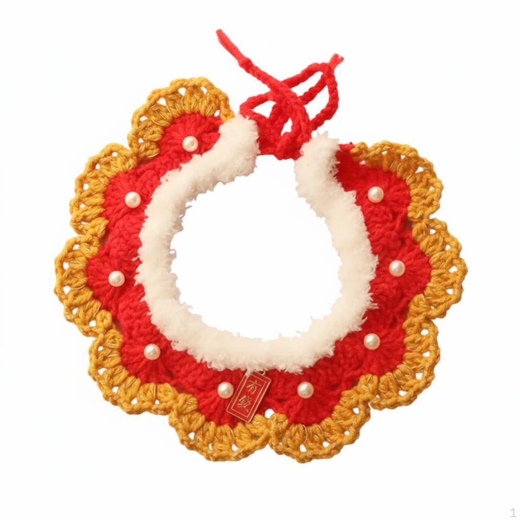 Cat Costume, Knitted Pet Scarf, Year Accessory S Fortune