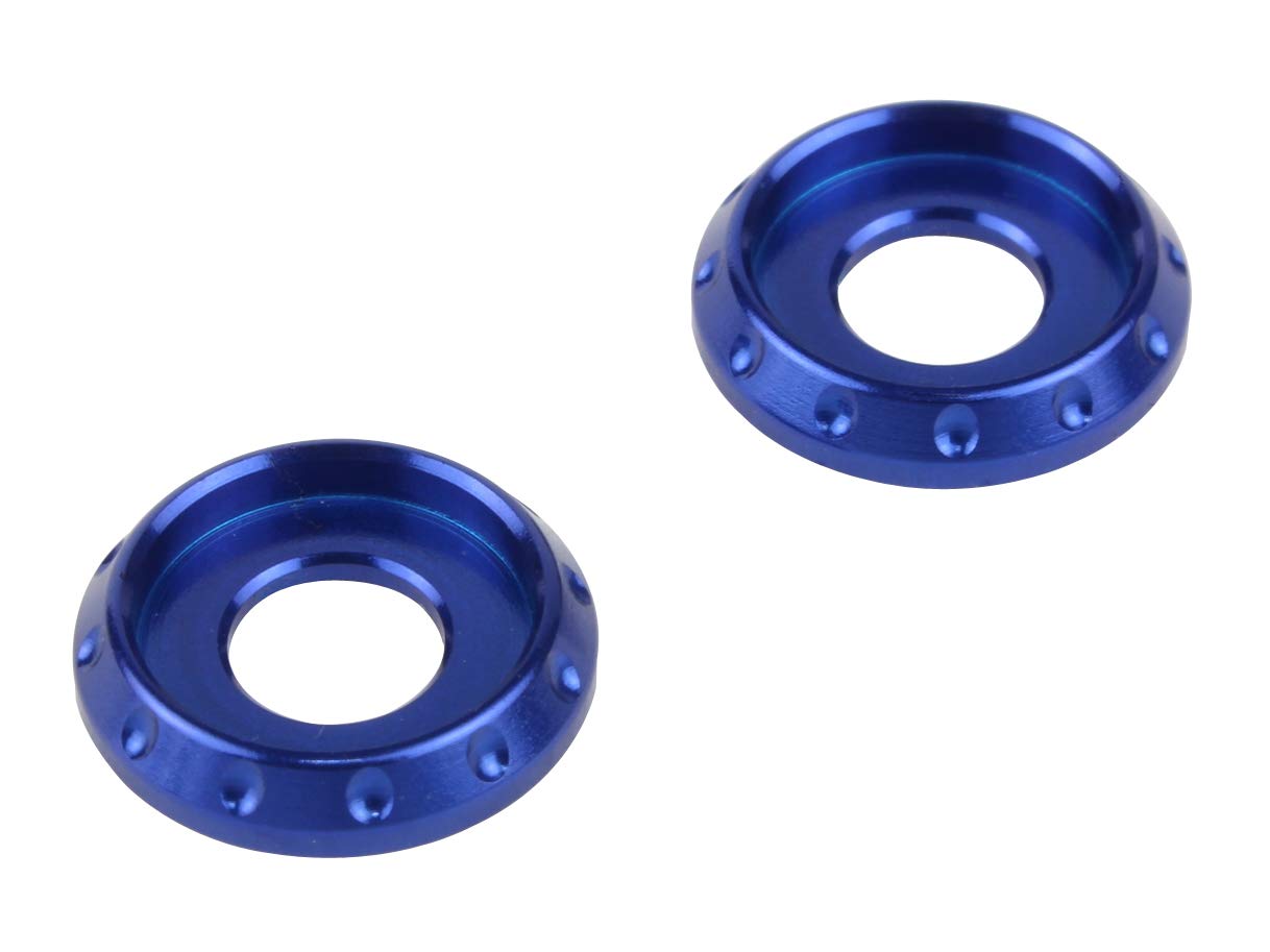 

POSHFAITH Motorcycle Supplies NASA Washer Blue 2 Pieces M5004185-01
