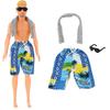 Set NK1 30CM Pantaloncini da Bambola Principe Outfit Casual Costumi da Bagno da Spiaggia Per Bambole Uomo da 12 pollici Abbigliamento Accessori Giocattolo Regalo JJ